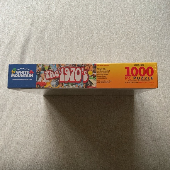 New White Mountain 1000pc jigsaw puzzle THE 1970s. 24” x 30” finished size - Picture 3 of 3